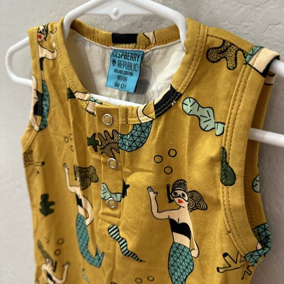 Raspberry Republic Miss Varsovie Mermaid Tank Romper - Picture 2 of 6